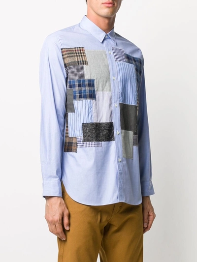 Shop Junya Watanabe Comme Dg Camicia In Blue