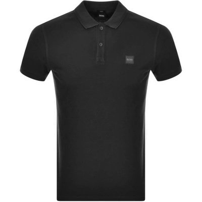 Shop Boss Casual Boss Prime Short Sleeved Polo T Shirt Black