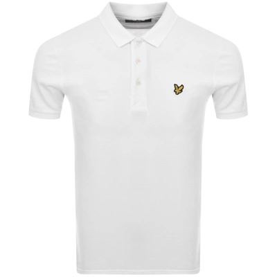 Shop Lyle & Scott Lyle And Scott Short Sleeved Polo T Shirt White