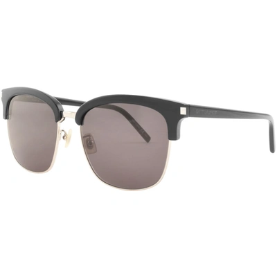 Shop Saint Laurent 108k 001 Sunglasses Black