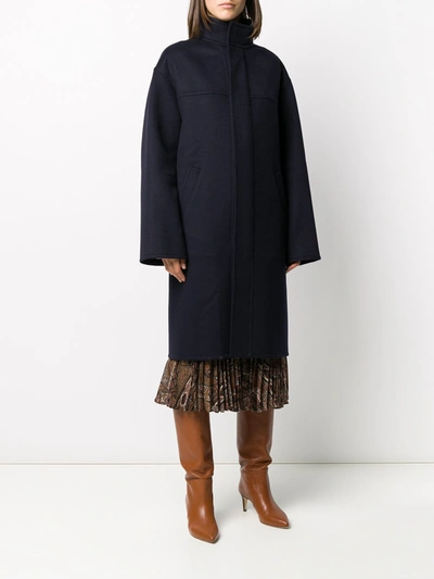 Shop Celine Céline Coats In Blu