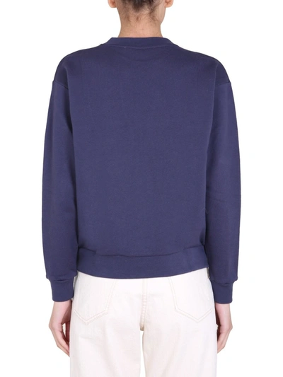 Etre Cecile Embroidered Bulldog Sweatshirt In Blue