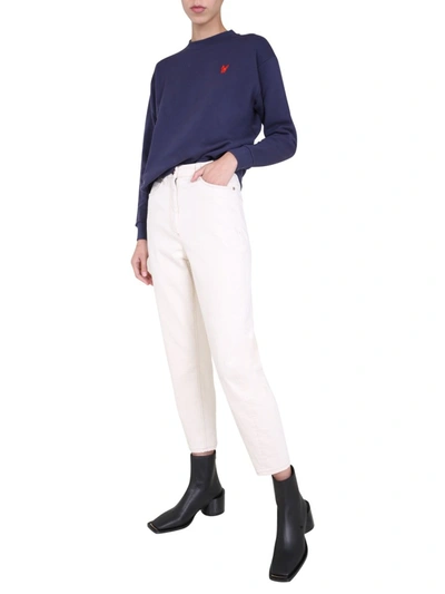 Etre Cecile Embroidered Bulldog Sweatshirt In Blue