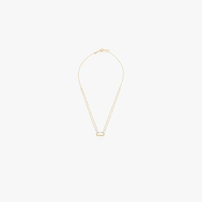 Shop Eéra 18k Yellow Gold Lucy Diamond Necklace In Metallic
