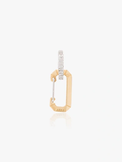 Shop Eéra 18k Yellow Gold Chiara Small Diamond Earring In Yellow Gold White Gold
