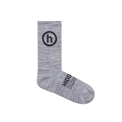 Pre-owned Hidden Ny  Crew Socks Grey