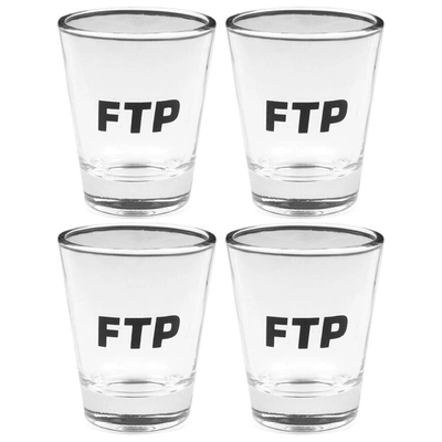 Pre-owned Ftp  Logo Shot Glasses (4 Pack) Clear