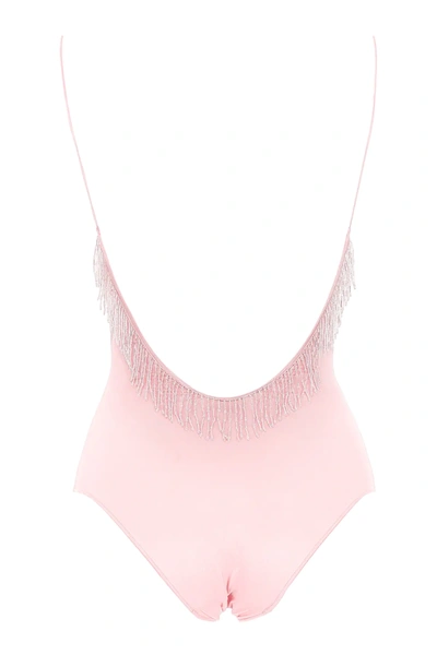 Shop Oseree Swimsuit With Beads In Pink