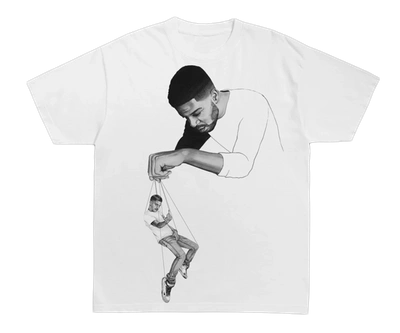 Pre-owned Kid Cudi C/o Virgil Abloh "pulling Strings" T-shirt White
