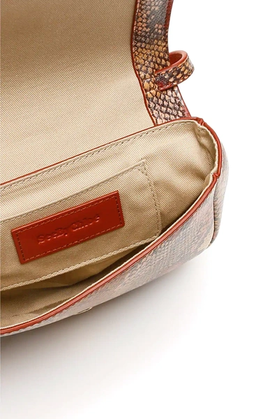 Shop See By Chloé Mini Hana Shoulder Bag In Brown,red