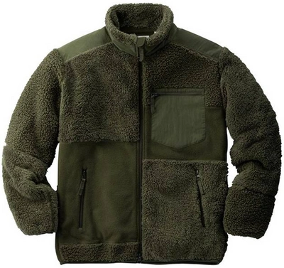 Pre-owned Uniqlo X Engineered Garments Fleece Combination Jacket (us Sizing) Olive