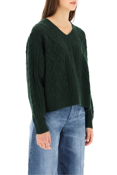 Shop See By Chloé V-neck Sweater In Green