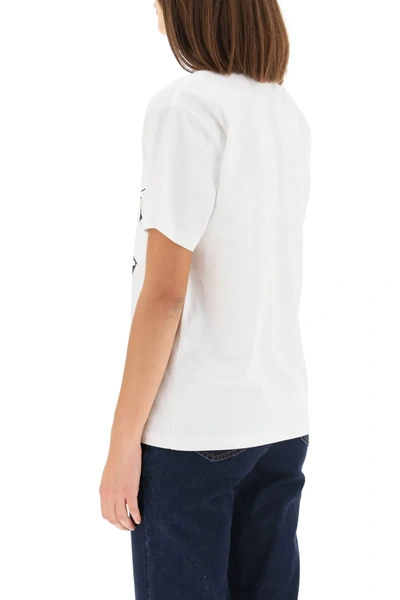 Shop See By Chloé T-shirt With Logo Print In White,black