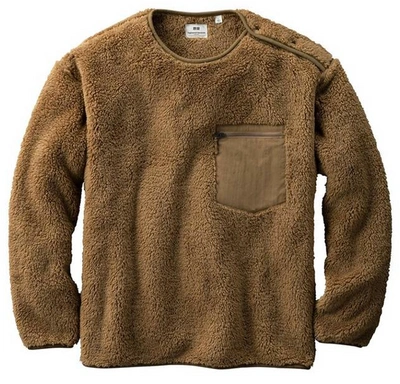 Pre-owned Uniqlo X Engineered Garments Fleece Pullover (us Sizing) Brown
