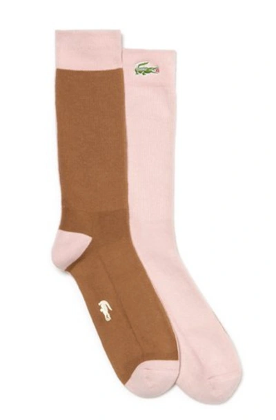 Pre-owned Golf Le Fleur Lacoste Socks Resin/lychee