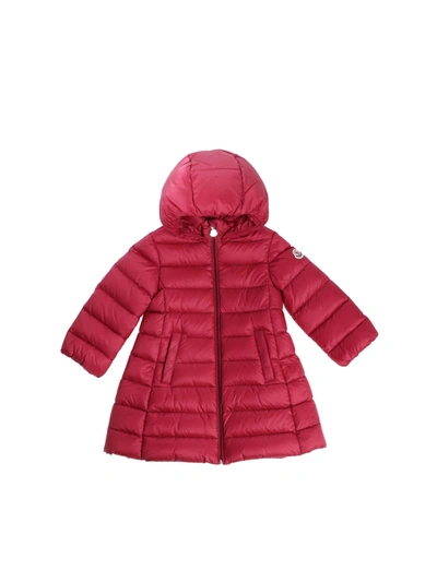 Shop Moncler Genius Burgundy Majeure Down Jacket In Red