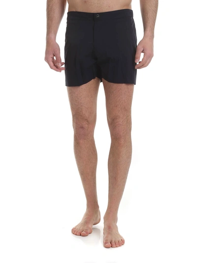 Shop Rrd Roberto Ricci Designs Grecale Rain Swim Boxer In Dark Blue