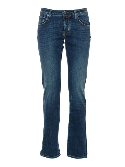 Shop Jacob Cohen 5 Pockets Jeans In Blue