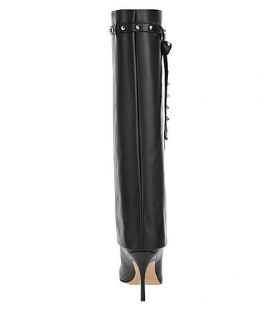 Shop Valentino Punky-ch Knee Boots In Black