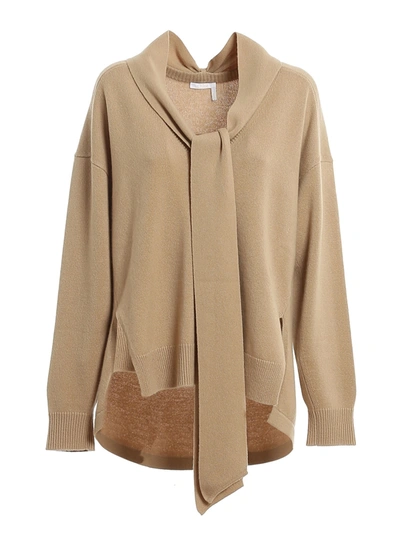 Shop Chloé Cashmere V-neck Sweater In Camel