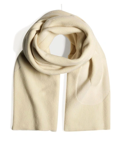 Shop Adidas Y-3 Yohji Yamamoto Men's Beige Wool Scarf