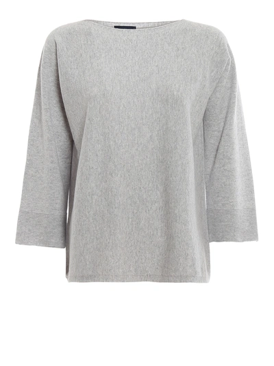 Shop Paolo Fiorillo Wool And Cashmere Sweater In Light Grey