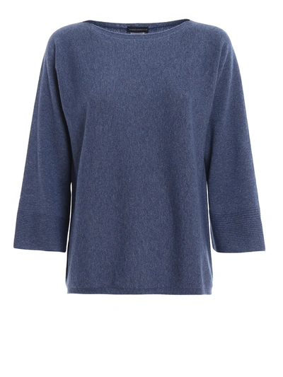 Shop Paolo Fiorillo Wool And Cashmere Sweater In Blue
