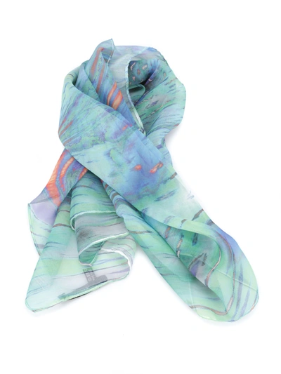 Shop Maria Enrica Nardi Natalia Silk Scarf In Multicolour