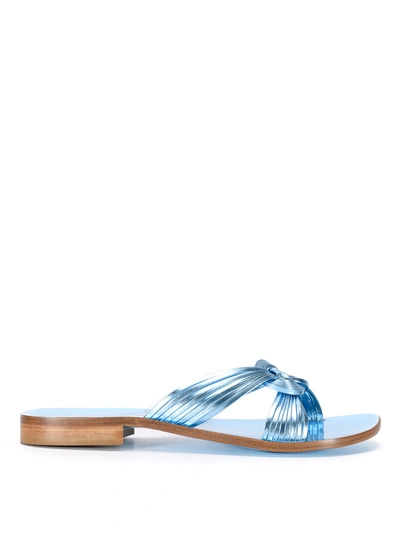 Shop Sofia M. Lisa Sandals In Light Blue