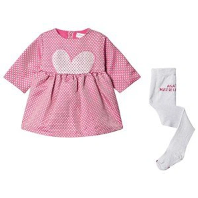 Shop Agatha Ruiz De La Prada Fuschia Heart Party Dress Set In Pink