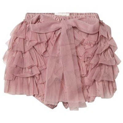 Shop Dolly By Le Petit Tom Mauve Frilly Pants Tutu Bloomer In Pink