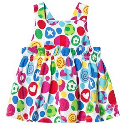 Shop Agatha Ruiz De La Prada White Multi Print Jersey Sun Dress In Pink