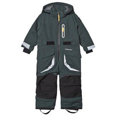 Shop Didriksons North Sea Sogne Kids Coverall In Green