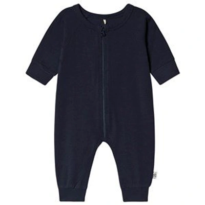 Shop A Happy Brand Navy Night Long Sleeve Baby Bodysuit
