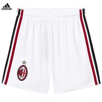 Shop Ac Milan ´17 Junior Home Shorts In White