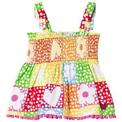 Shop Agatha Ruiz De La Prada Yellow And Green Patch Patterned Vest Top