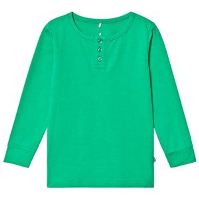 Shop A Happy Brand Green Grandpa Fit Long Sleeve T-shirt