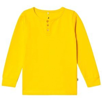 Shop A Happy Brand Yellow Grandpa Fit Long Sleeve T-shirt
