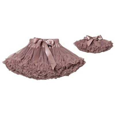 Shop Dolly By Le Petit Tom Mauve Thumbelina Pettiskirt In Pink