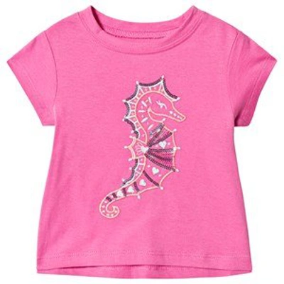 Shop Hatley Pink Seahorse Baby T-shirt