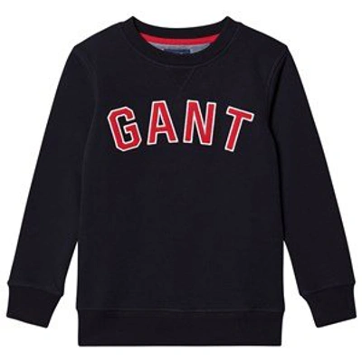 Shop Gant Navy  Embroidered Sweatshirt