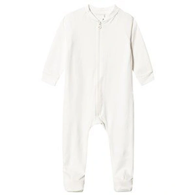 Shop A Happy Brand White Babygrow With Feet