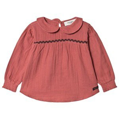 Shop A Monday In Copenhagen Dusty Cedar Larissa Blouse In Brown