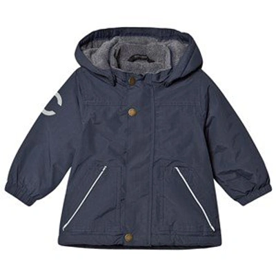 Shop Mikk-line Inky Blue Baby Jacket In Navy