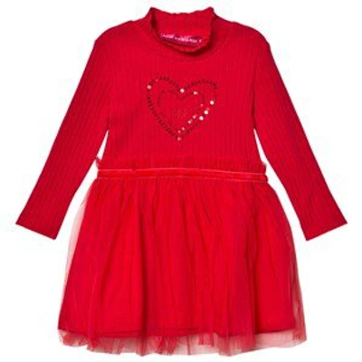 Shop Agatha Ruiz De La Prada Red Heart Detail Tulle Dress