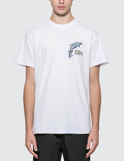 Shop 88rising X Sorayama Dolphin Ar Logo T-shirt In White