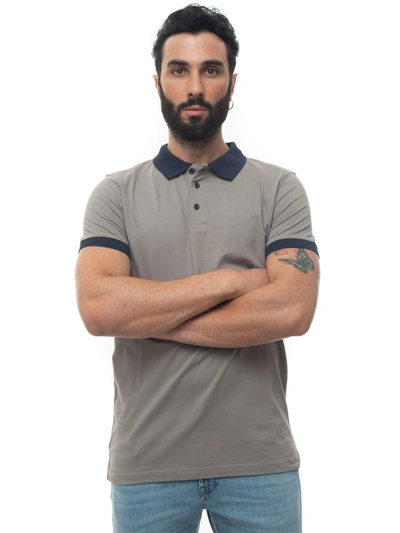 Shop Andrea Fenzi Short Sleeve Polo Shirt In Beige-blu