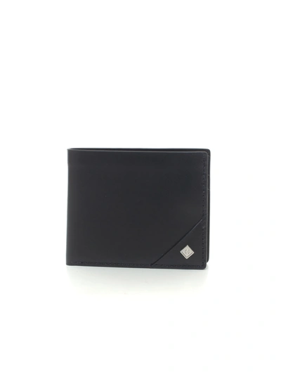 Gant Wallet Black Leather Man In Black