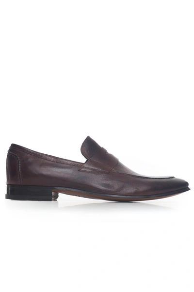 Shop Jerold Wilton Leather Loafer In Brown