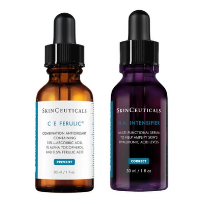 Shop Skinceuticals Anti-aging Refine And Plump Regimen With Vitamin C And Hyaluronic Acid